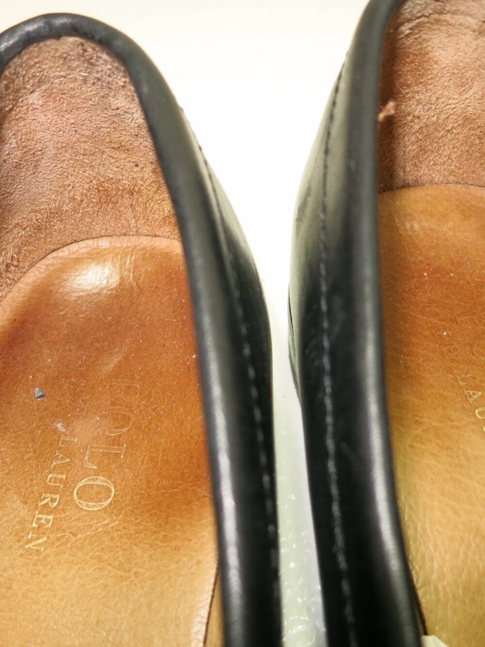 Polo Ralph Lauren Agustin Leather Loafers Dress Moccasins Shoes Footwear Sz 9.5 - Picture 7 of 7